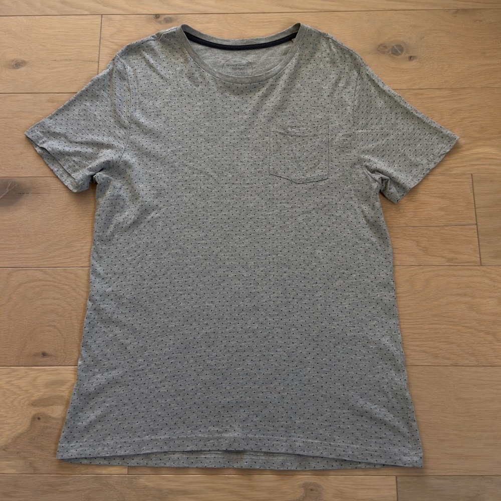 Denim & Flower Ricky Singh Men’s gray short sleeve T-Shirt tee size Large